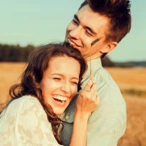 Couple sharing a warm moment that reflects relationship harmony